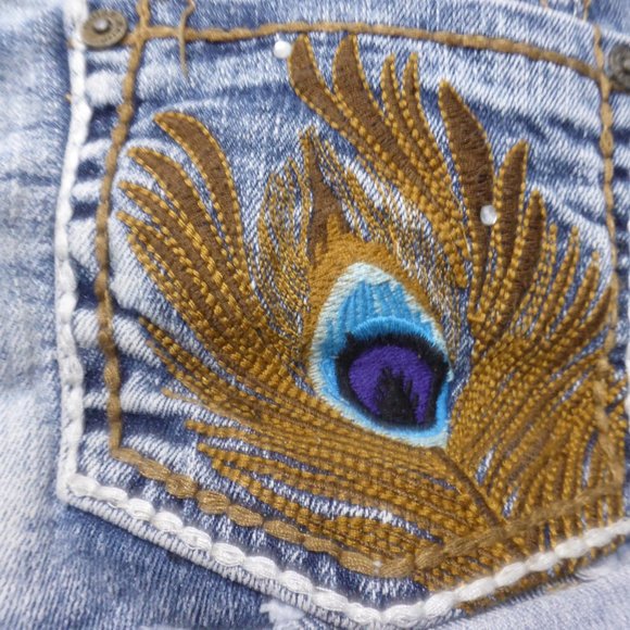 VIGOSE JEANS, size 7, denim jean shorts, BNWOT - Picture 4 of 5